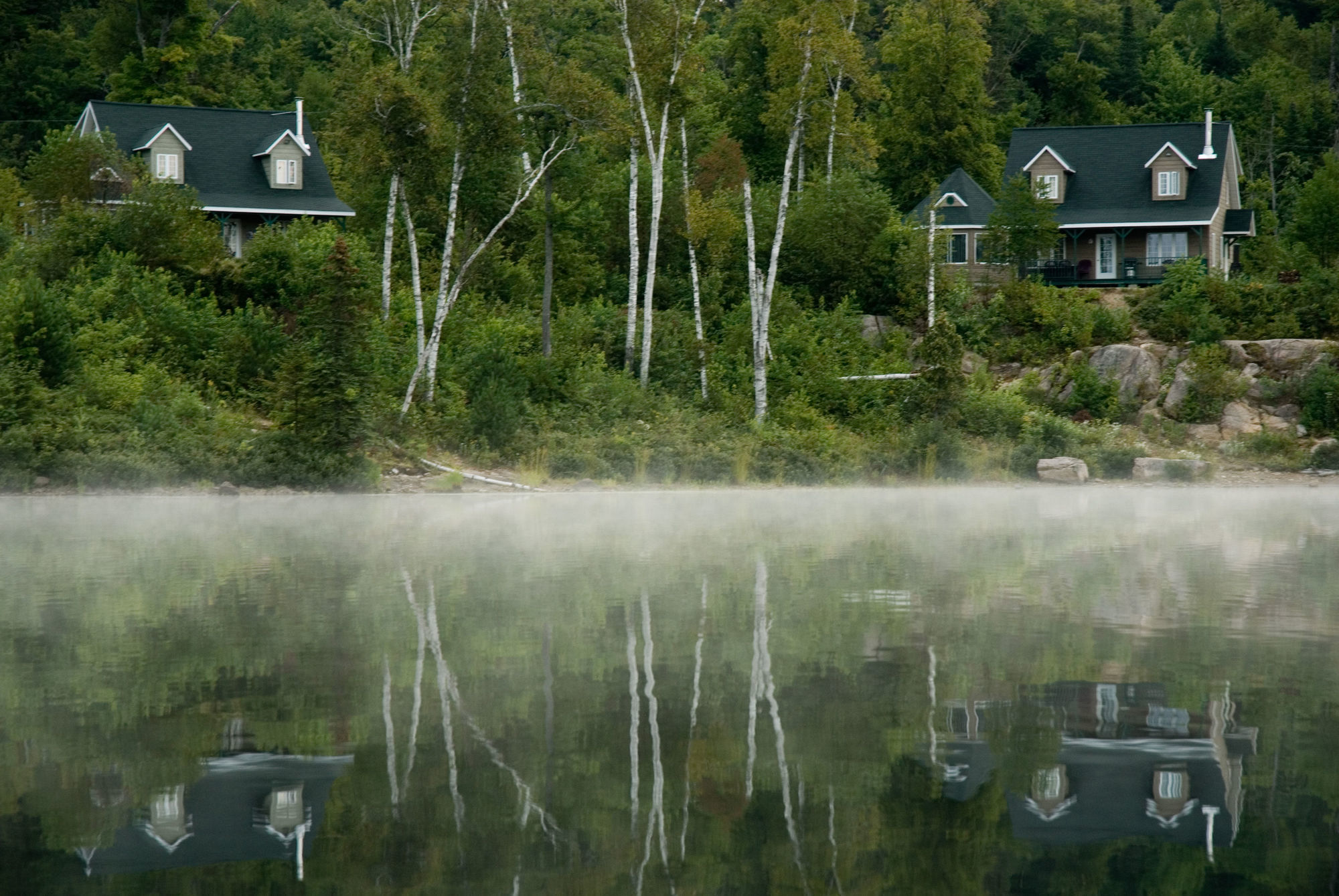 Pourvoirie Du Lac Blanc Saint-Alexis-des-Monts Exteriör bild
